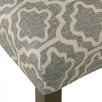 HomePop Parsons Ash Grey Geometric Dining Chair (Set of 2)