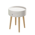 Round Storage Drawer Bedside Table Side Table Sofa End Coffee Table Furniture Living Room, Bedroom, Small Space