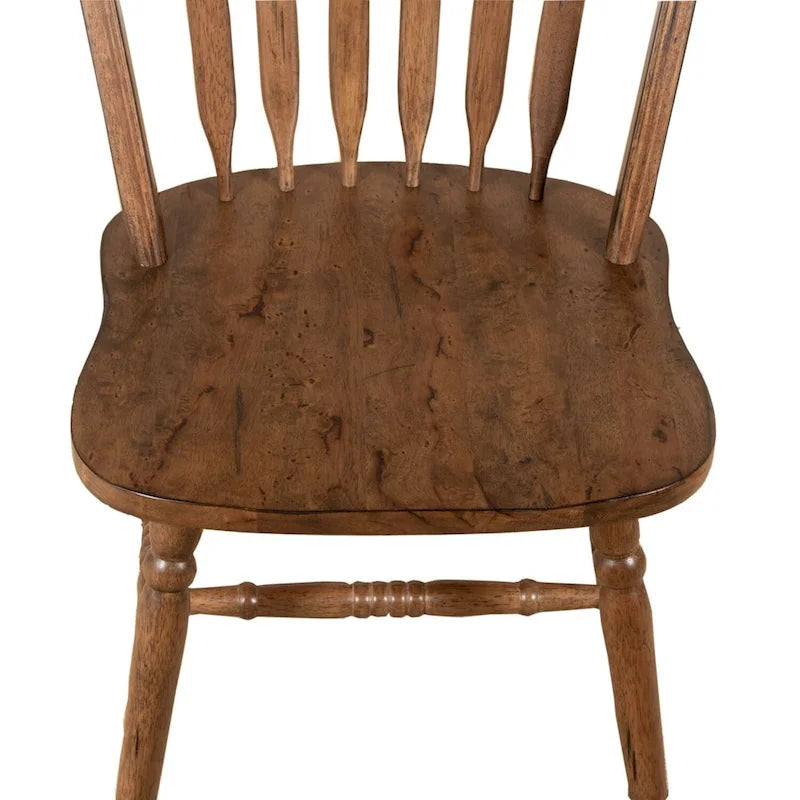 Carolina Crossing Antique Honey Finish Windsor Dining Chair (Set of 2)