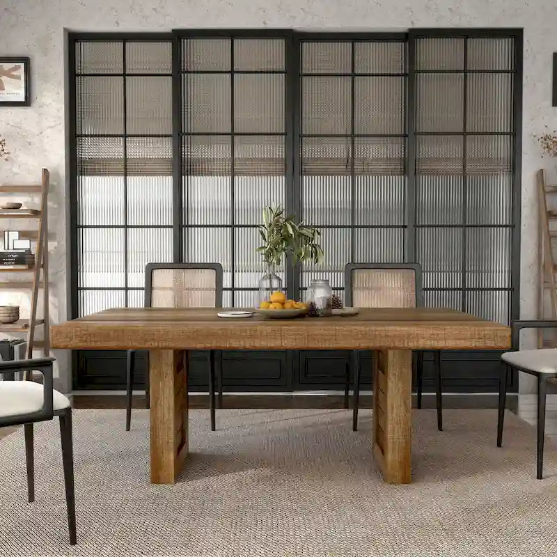 Furniture of America Anaisha Rustic Solid Wood 68-inch Dining Table