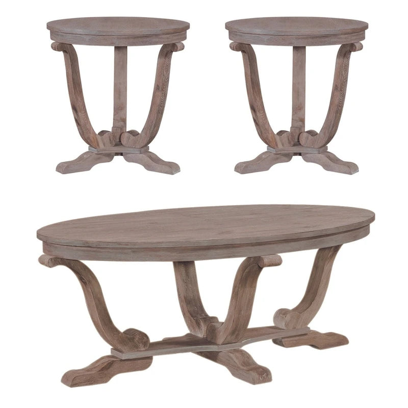 Liberty Furniture Greystone Mill Cocktail Table, End Tables 3 Piece Set