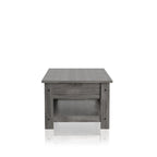Aranda Rustic Grey 43-inch Wood 1-Shelf Coffee Table by Furniture of America