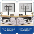 Evelynn TV Stand Sliding Barn Door Farmhouse Wood Entertainment Center for TVs Up to 65 White