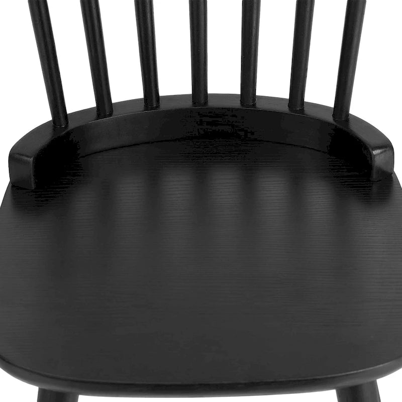 Farmhouse Windsor Dining Chairs with Spindle Back - 33.3H x 17.4W x 19.7D