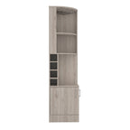 TUHOME Syrah Corner Bar Cabinet with 2-Doors and 8 Cubbies - N/A