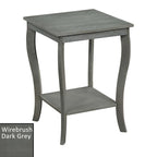 Convenience Concepts American Heritage Square End Table with Shelf