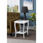Convenience Concepts American Heritage Square End Table with Shelf