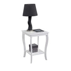 Convenience Concepts American Heritage Square End Table with Shelf
