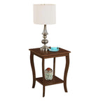 Convenience Concepts American Heritage Square End Table with Shelf