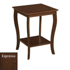 Convenience Concepts American Heritage Square End Table with Shelf