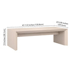 Oswin 48 Wide Rectangular Coffee Table - 47.5 Wide