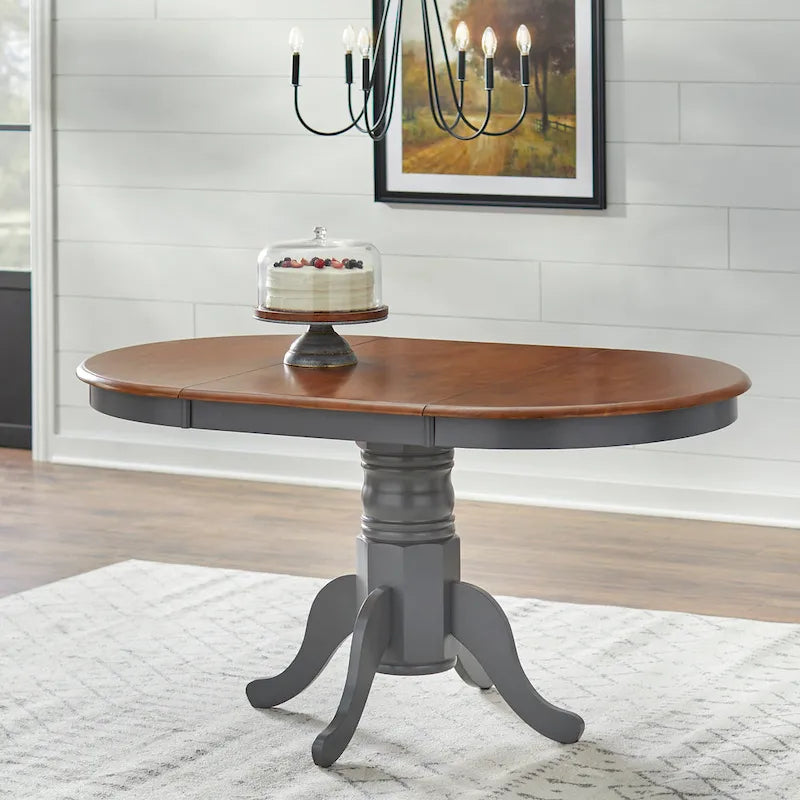 Simple Living Carolina 7-piece Farmhouse Solid Wood Dining Set with Leaf