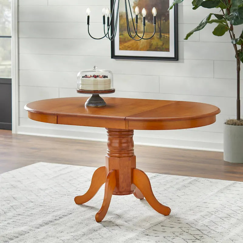 Simple Living Carolina 7-piece Farmhouse Solid Wood Dining Set with Leaf