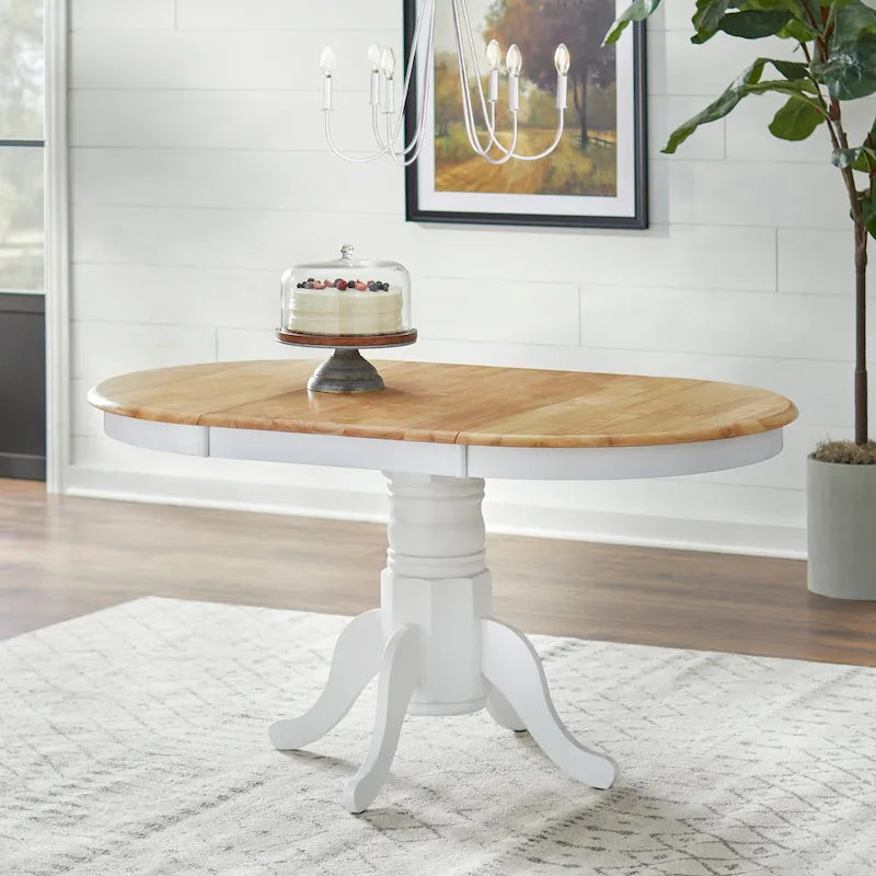 Simple Living Carolina 7-piece Farmhouse Solid Wood Dining Set with Leaf