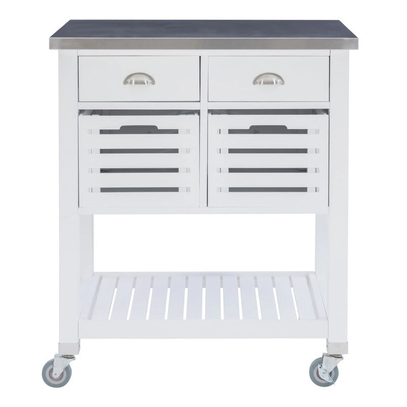 Eileen Rolling Kitchen Cart with Storage