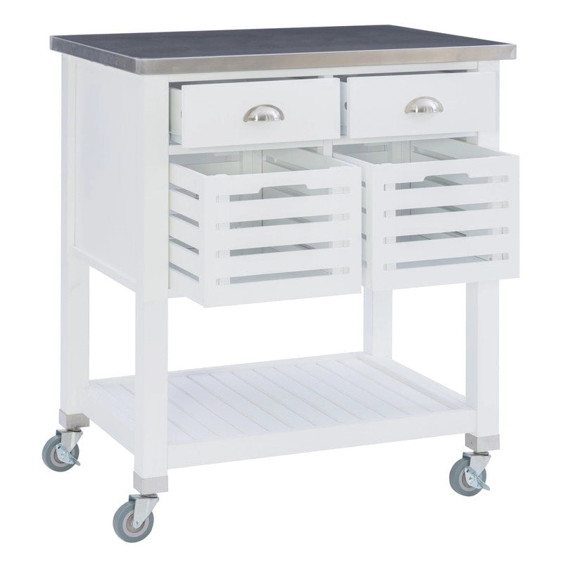 Eileen Rolling Kitchen Cart with Storage
