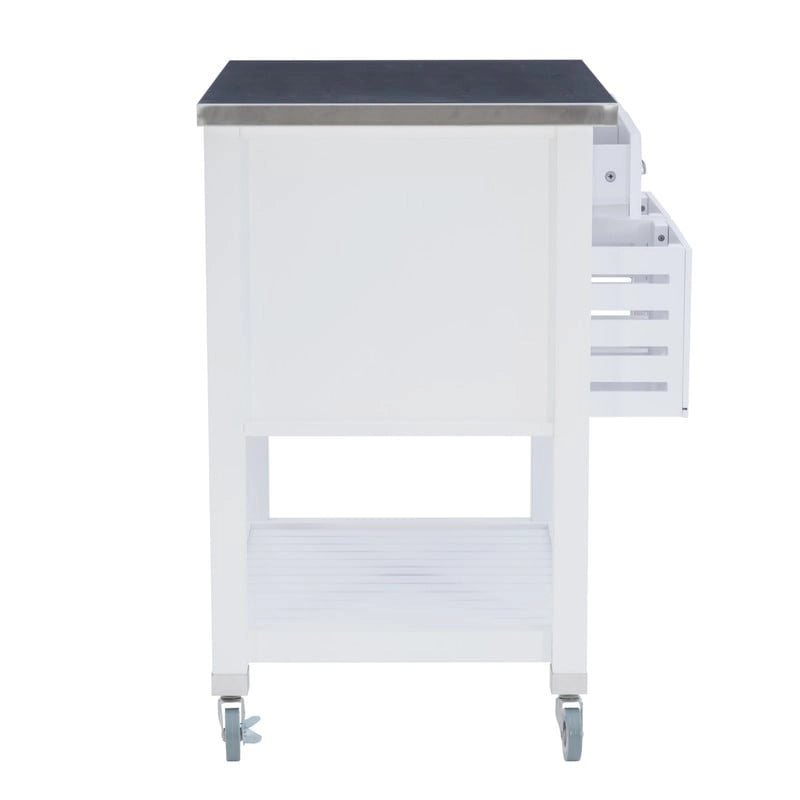Eileen Rolling Kitchen Cart with Storage