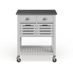 Eileen Rolling Kitchen Cart with Storage