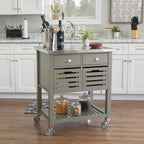 Eileen Rolling Kitchen Cart with Storage