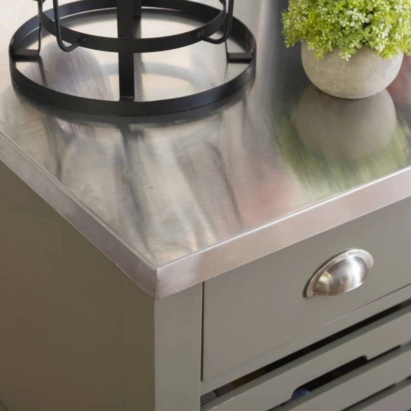 Eileen Rolling Kitchen Cart with Storage
