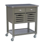 Eileen Rolling Kitchen Cart with Storage