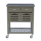 Eileen Rolling Kitchen Cart with Storage