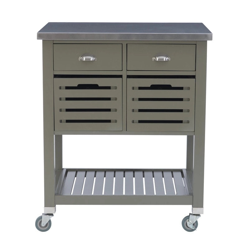 Eileen Rolling Kitchen Cart with Storage