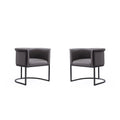 Faux Leather Dining Chairs Set of 2 - Pebble/White/Saddle/Tan/Black