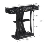 Convenience Concepts Newport 1 Drawer Harri Console Table with Shelves