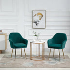 AVAWING Accent Arm Chairs Set of 2 Upholstered Velvet Dining Chairs