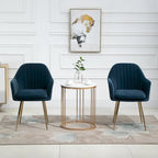 AVAWING Accent Arm Chairs Set of 2 Upholstered Velvet Dining Chairs