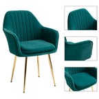 AVAWING Accent Arm Chairs Set of 2 Upholstered Velvet Dining Chairs
