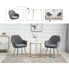 AVAWING Accent Arm Chairs Set of 2 Upholstered Velvet Dining Chairs