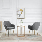 AVAWING Accent Arm Chairs Set of 2 Upholstered Velvet Dining Chairs