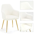AVAWING Accent Arm Chairs Set of 2 Upholstered Velvet Dining Chairs