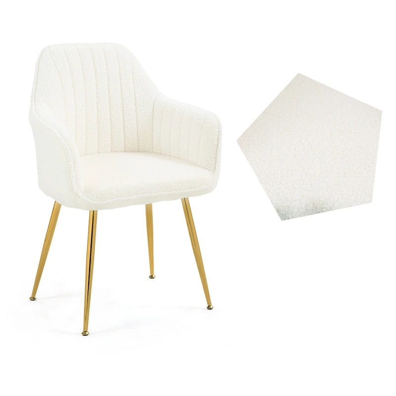 AVAWING Accent Arm Chairs Set of 2 Upholstered Velvet Dining Chairs