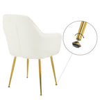 AVAWING Accent Arm Chairs Set of 2 Upholstered Velvet Dining Chairs