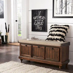Granger Storage Bench with Linen Seat Cushion by iNSPIRE Q Classic