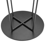 35.4 High Round Bar Table, Industrial Style Wood Top Bistro Pub/Breakfast Table