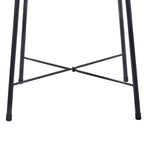 35.4 High Round Bar Table, Industrial Style Wood Top Bistro Pub/Breakfast Table