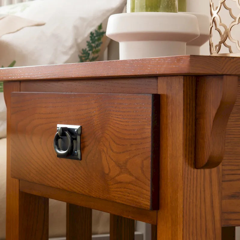 Leick Home Mission Impeccable End Table with Drawer
