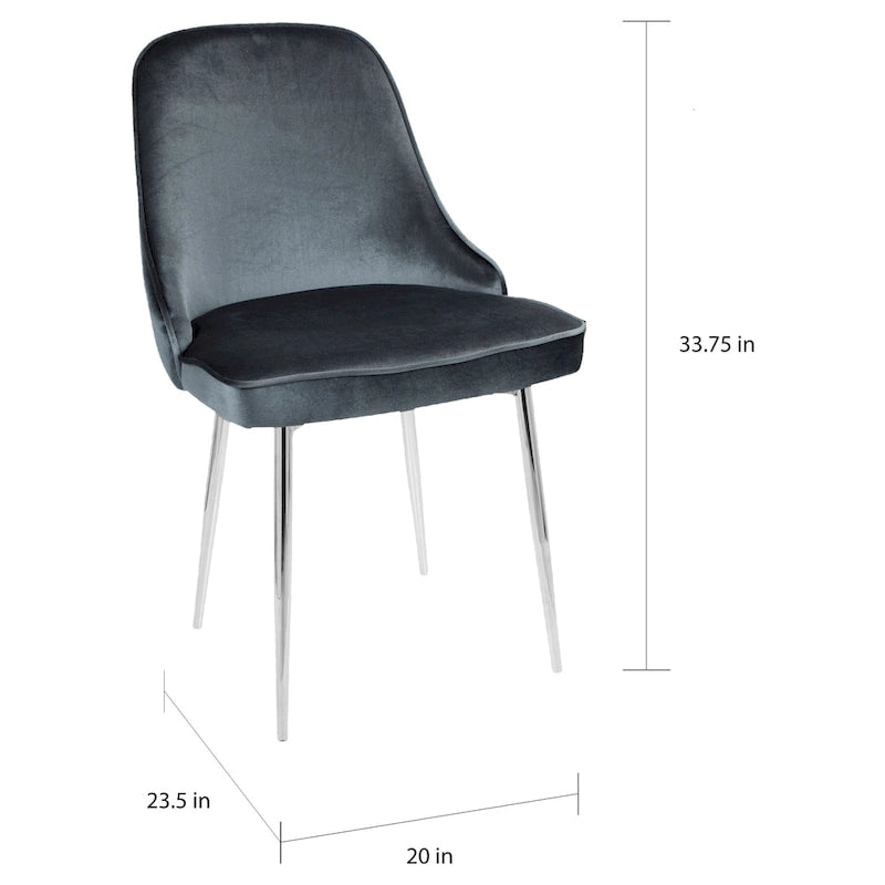 LumiSource Marcel Contemporary Dining Chair (Set of 2)