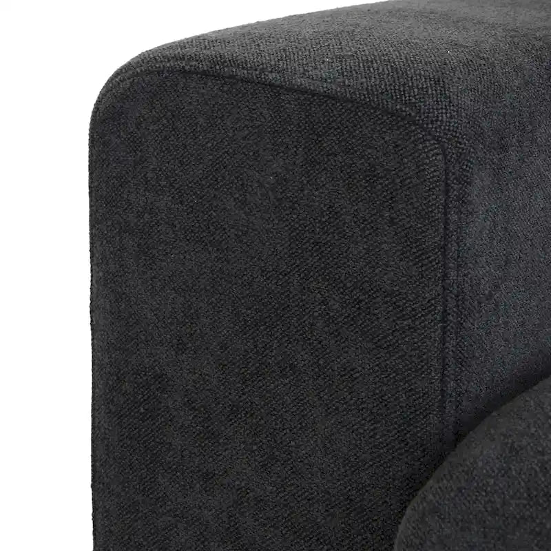 U-shape Linen Upholstered Sectional Sofa Multiple Cushions Modular Couch