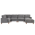 Modular Sectional Sofa with Ottoman L Shaped Corner Sectional for Living Room, Office