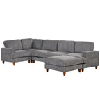 Modular Sectional Sofa with Ottoman L Shaped Corner Sectional for Living Room, Office