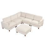 Modular Sectional Sofa with Ottoman L Shaped Corner Sectional for Living Room, Office