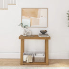 Plank and Beam Classic Console Table with Shelf - 36