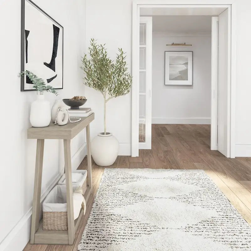 Plank and Beam Classic Console Table with Shelf - 36