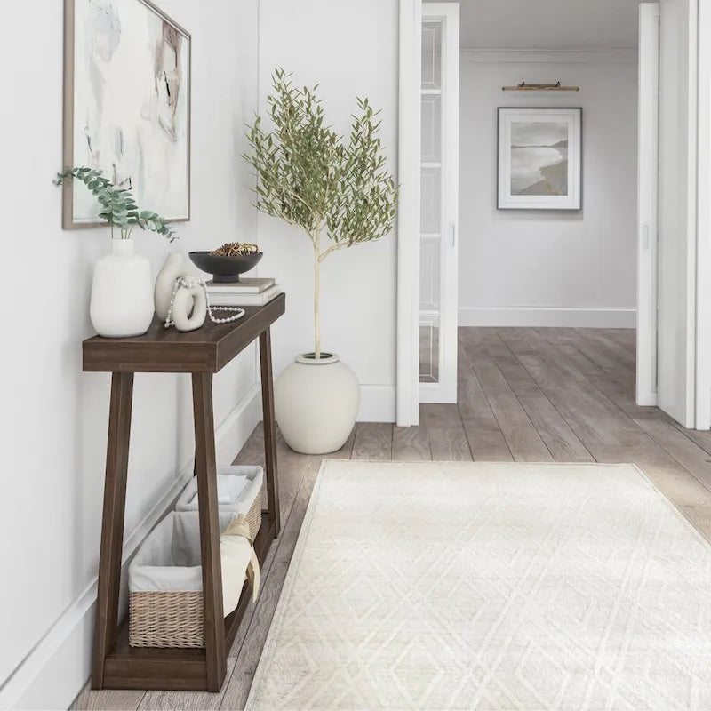 Plank and Beam Classic Console Table with Shelf - 36
