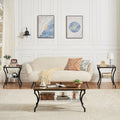 3-Piece Occasional Coffee Table Set, Vintage Living Room Set with 2 End Table